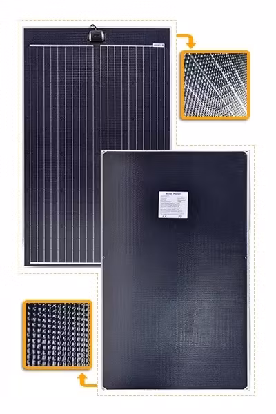 Off-Grid paket medium 165Ah lithium / 135W flexpanel / 40A DC-DC 12V
