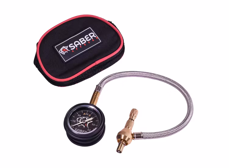 Saber däcktrycksklocka för tömning