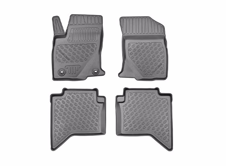 Kupémattor med hög kant Hilux pick-up double cab 2016+