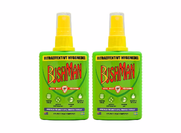 2-pack Bushman insektsavstötande spray 90ml
