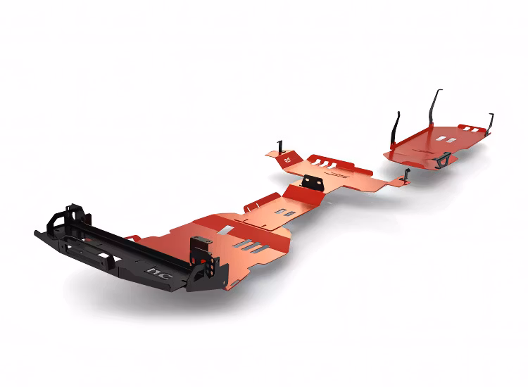 Offroadpaket röd 4mm Toyota Land Cruiser 150 Prado J15 2021+