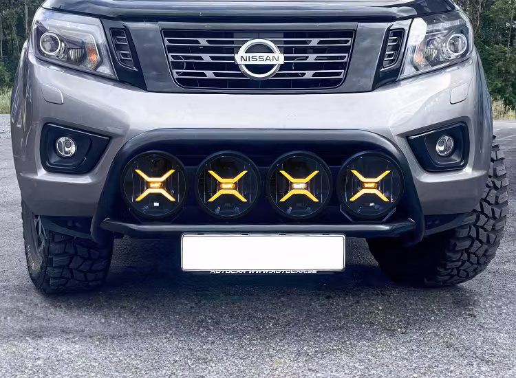 Extraljuspaket frontbåge + 4st extraljus Nissan Navara 2016+