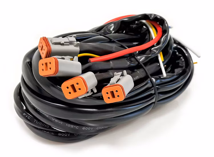 3-Pack BaseX Lights 9 tums LED-extraljus med kabelsats