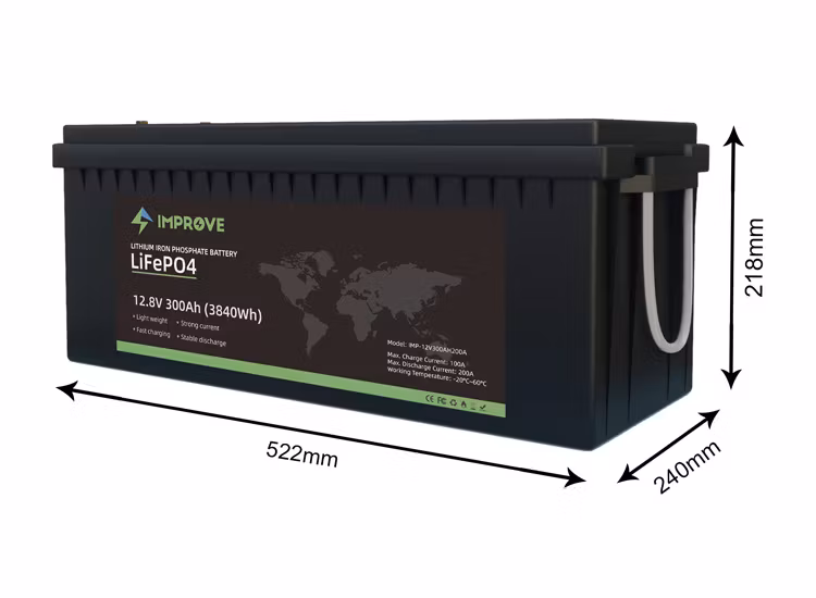 Litiumbatteri Improve 300Ah med inbyggd blåtand