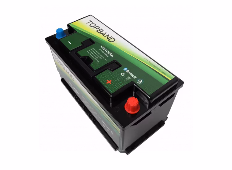 Litiumbatteri Topband 100Ah med inbyggd värme och blåtand