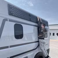 MOLLE-panel universal alu 3mm 239x28cm