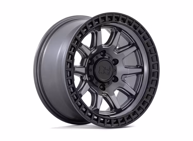 Br calico 17x8.5 5x120 74 m-gmtl blk et34 komplett set