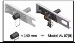 Luftfjädring inkl. kompressor AL-KO chassi dubbel axel 140mm G-Axel 2007+