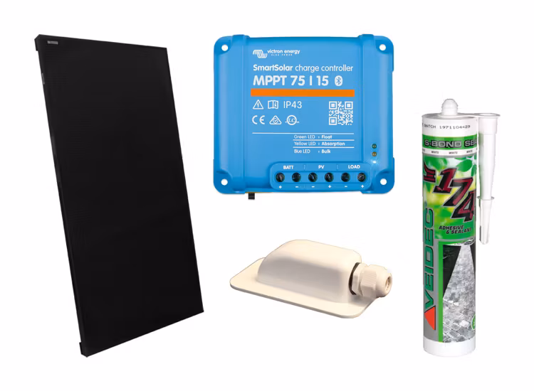 Solpanelskit Black Alu Solar 180W 12V