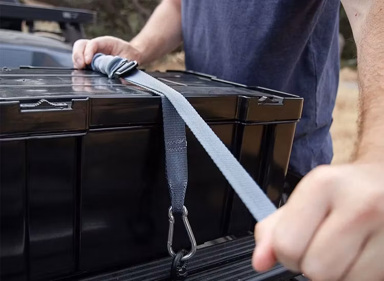 Modellanpassade korta elastiska spännband grå 2st Front Runner