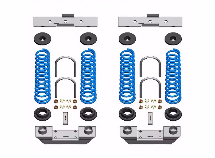 Hjälpfjädring bak HD 400kg+ Transit skåp / van / chassi FWD / RWD 2001-2014
