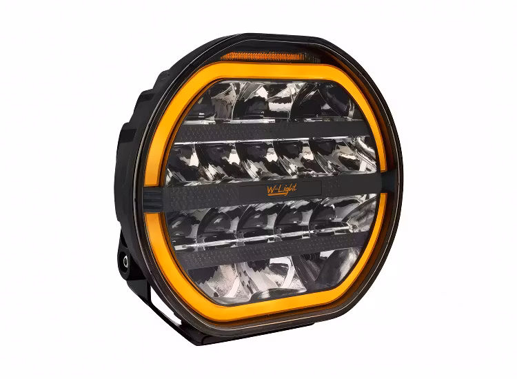 W-Light Fury 9″ LED-extraljus med inbyggt blixtljus