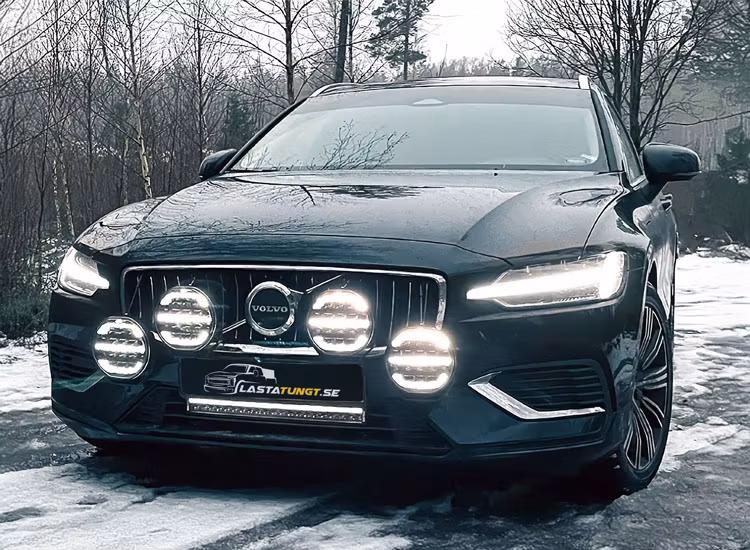 4-Pack OZZ XR2 P9 tum LED extraljus med kabelsats