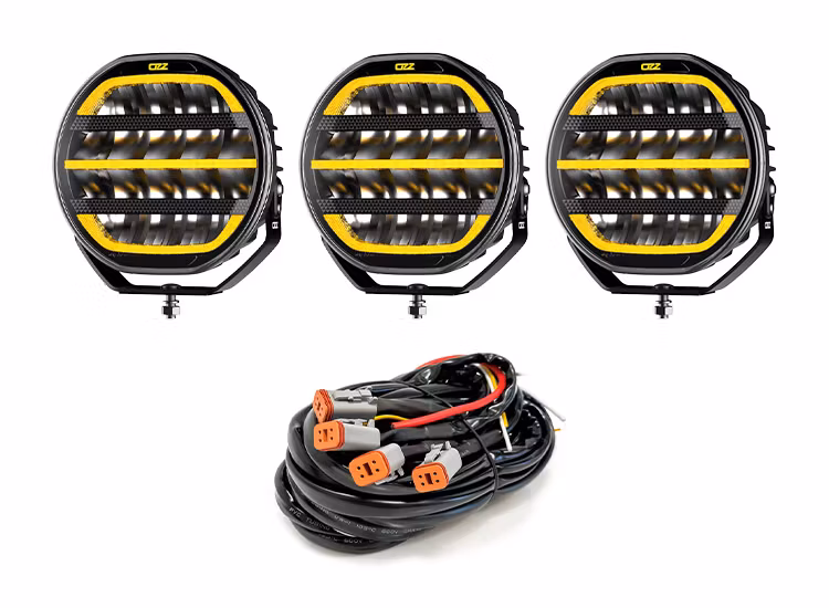 3-Pack OZZ XR2 P9 tum LED extraljus