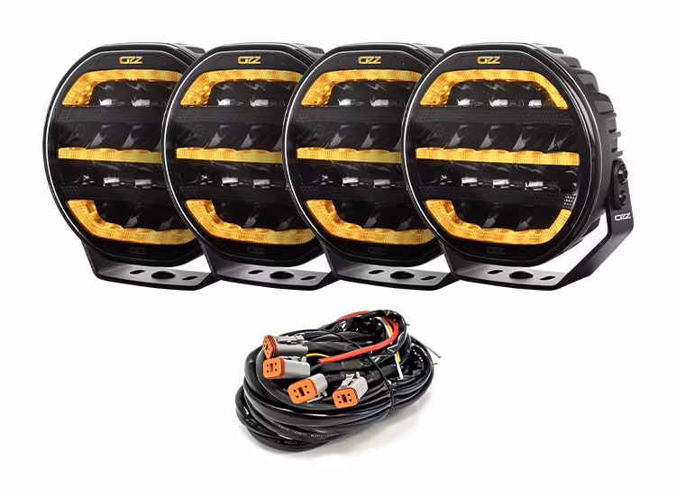 4-Pack OZZ XR2 P7 tum LED extraljus