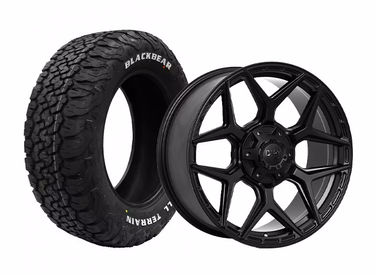 Komplett fälgpaket DIRT A.T D44 Flatblack 9×20 6×135/139,7 ET20 CB106,1