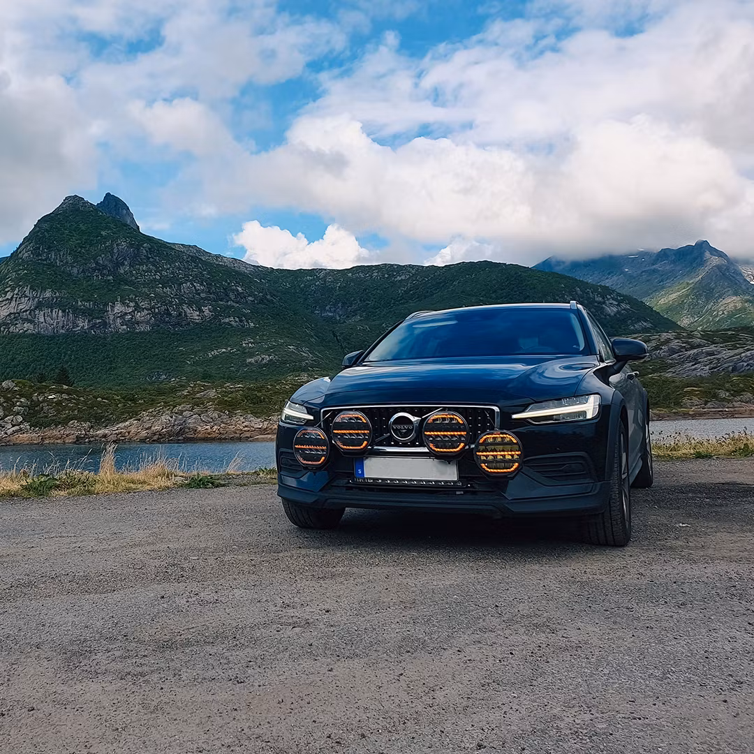 4-Pack OZZ XR2 P9 tum LED extraljus med kabelsats