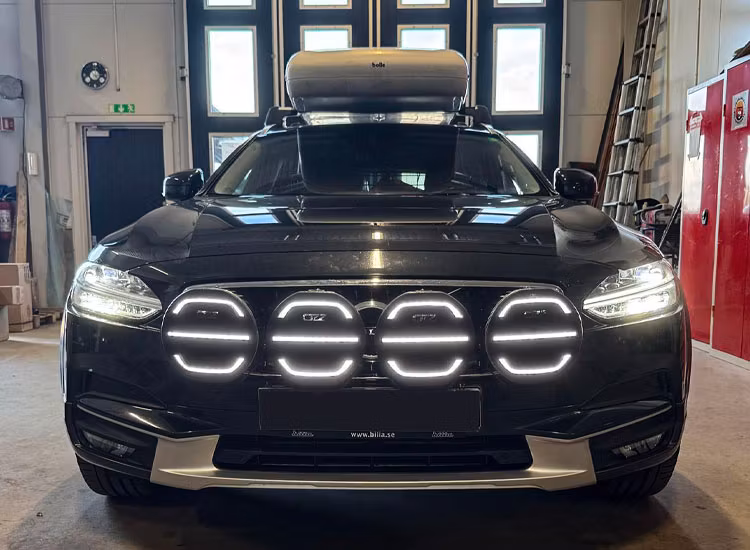 4-Pack OZZ XR2 P9 tum LED extraljus med kabelsats