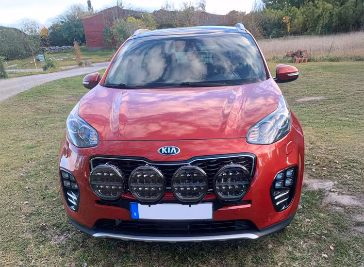 4-Pack OZZ XR2 P9 tum LED extraljus med kabelsats