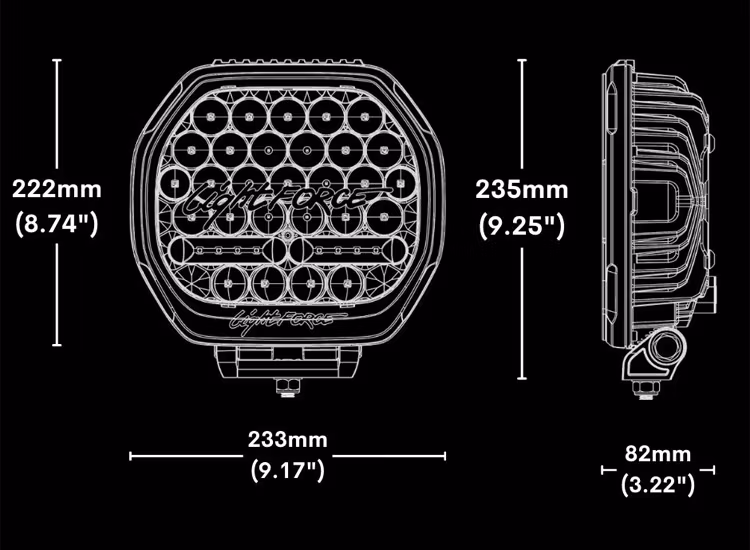 Lightforce Beast 230mm 172W LED extraljus