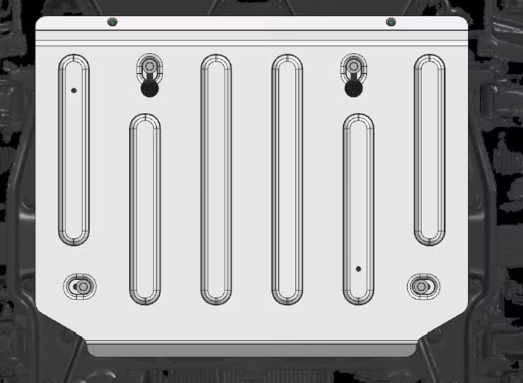 Underkörningsskydd Rival aluminium 5mm Mercedes Sprinter 4X4 2023+