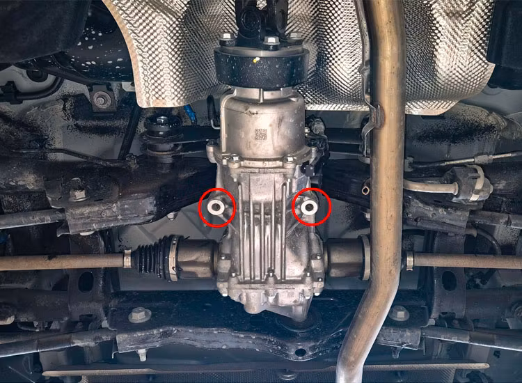 Underkörningsskydd Bakdifferential 2mm stål Dacia Duster 4x4 2024+