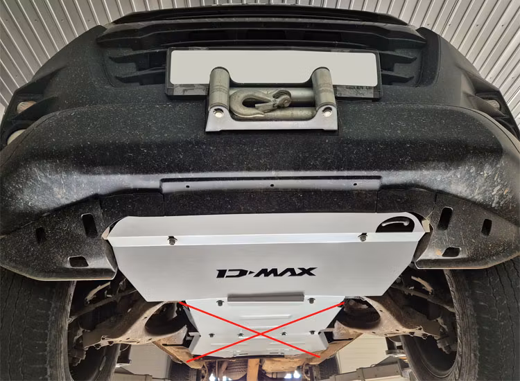 Underkörningsskydd 3mm Motor, Kylare Isuzu D-Max 2019+
