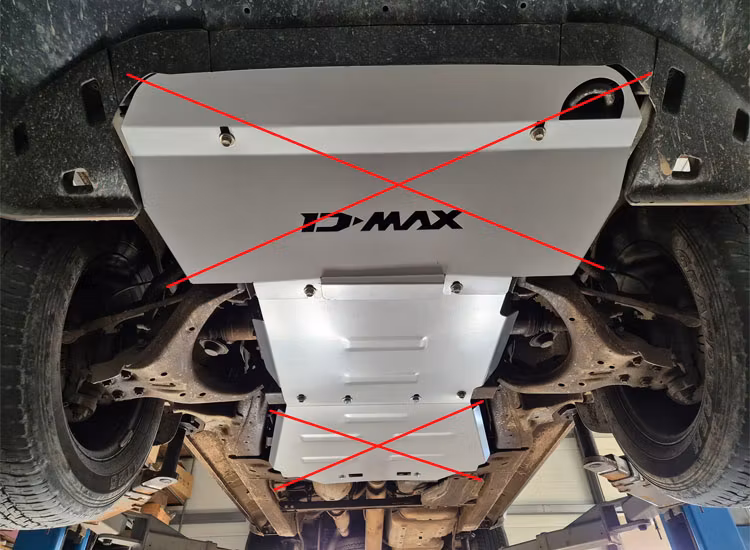 Underkörningsskydd 3mm för Motor Isuzu D-Max 2019+