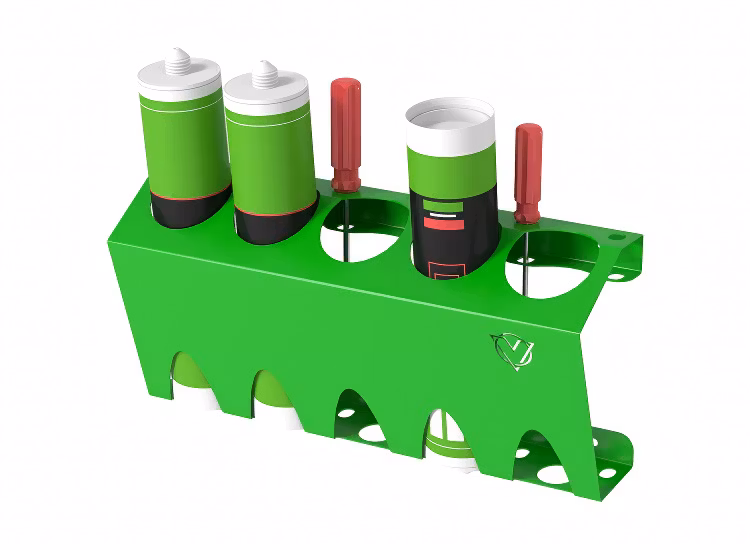 Hylla för 5st Silikontuber Vanerex