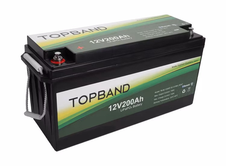 Litiumbatteri Topband 200Ah med inbyggd värme och blåtand