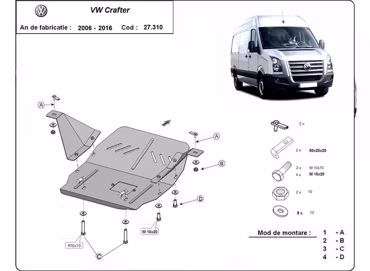 Skyddar underredet på din VW Crafter 2006-2016
