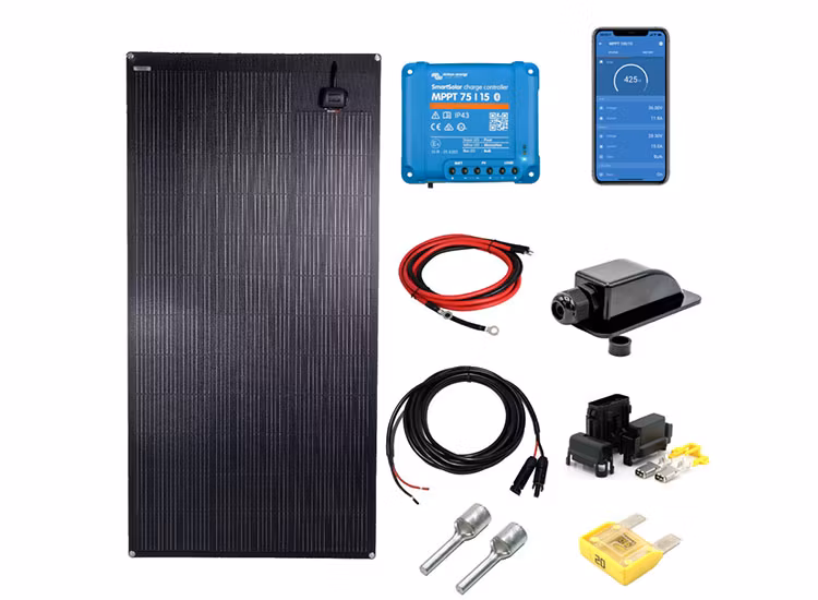 Solpanelskit Flexipanel komplett kit 160W Skanbatt Victron