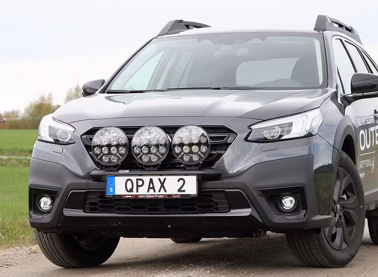 Q-light extraljusbåge rak 3st lampor Subaru Outback 2021+