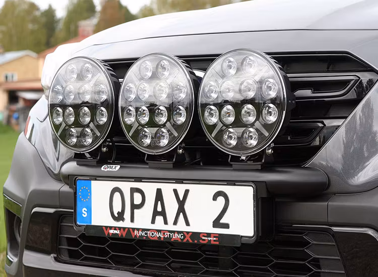 Q-light extraljusbåge rak 3st lampor Subaru Outback 2021+