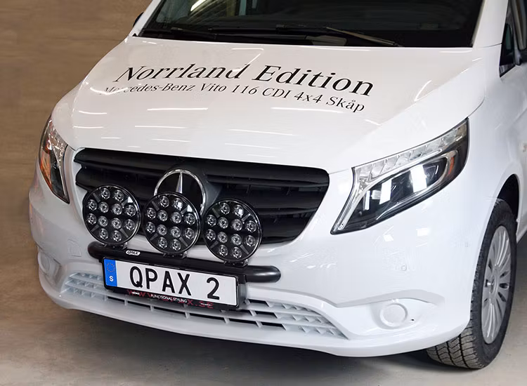 Q-light extraljusbåge rak Mercedes Vito/V-Klass 2020-2023