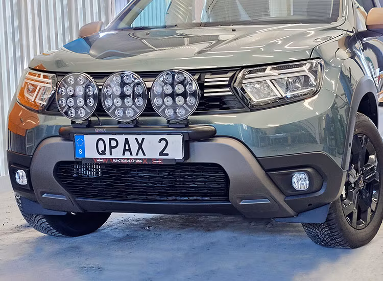 Q-light extraljusbåge rak Dacia Duster 2022+