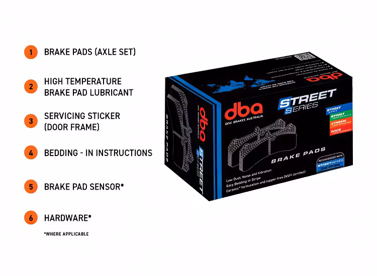 Street Performance Bromsbelägg fram Isuzu D-Max 2021+