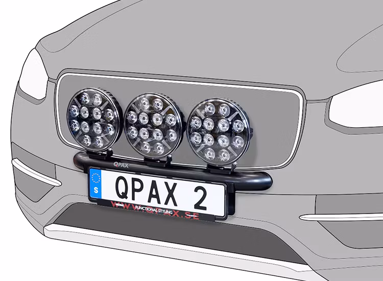 Q-light extraljusbåge rak Toyota Proace City 2020+