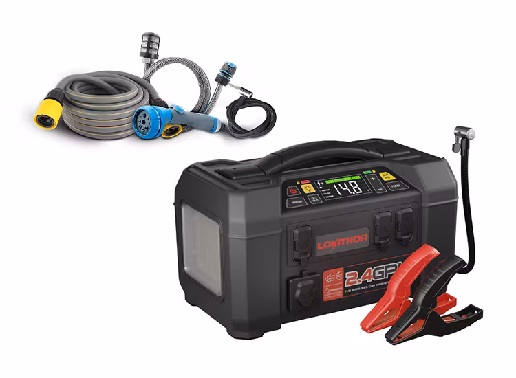 Lokithor 5 i 1 AW401 starthjälp och luftkompressor med vattenpump