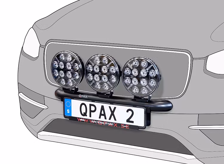 Q-light extraljusbåge rak Peugeot Partner 2019+