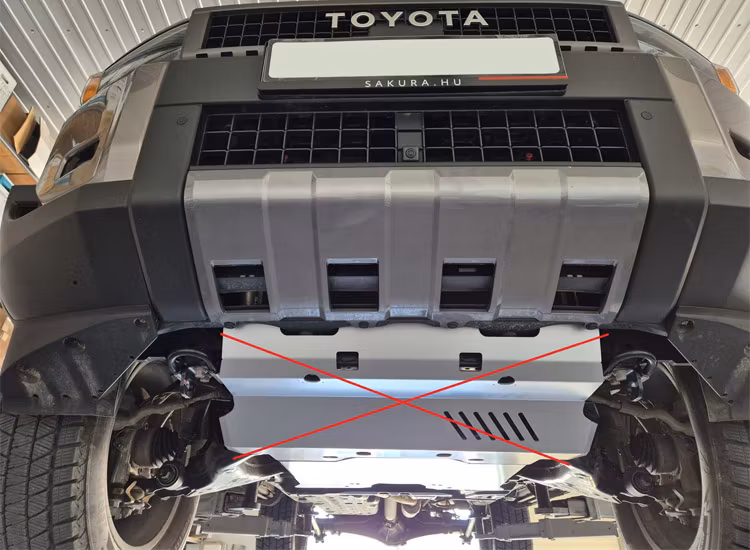 Hasplåt för motorn till Toyota Landcruiser 250 2024+