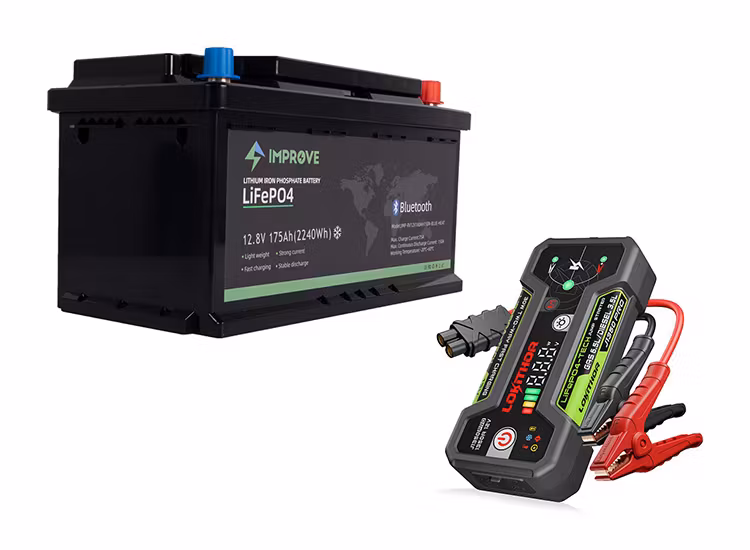 Litium batteri Improve 12V 175Ah (LiFePO4) Värme - Blåtand inkl. booster