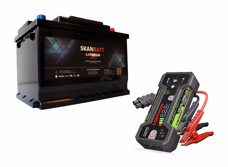 Skanbatt V2 Litium HEAT Batteri 12V 100AH Bluetooth