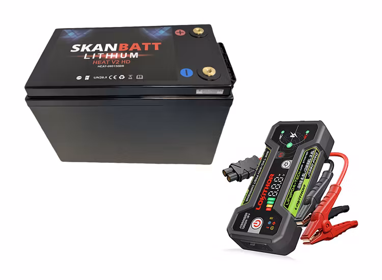 Skanbatt V2 Litium HEAT Batteri 12V 280AH Bluetooth