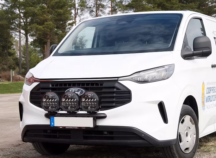 Q-light extraljusbåge rak Ford Transit Custom 2024+