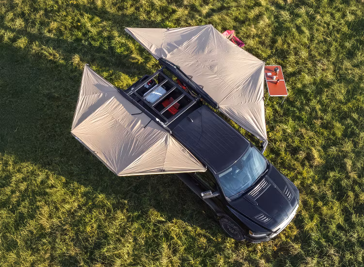 Utdragbar fristående markis 180° OFD 2,3m