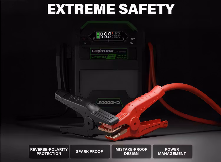 Lokithor J10000HD proffs starthjälp 12V 10000A & 24V 5000A