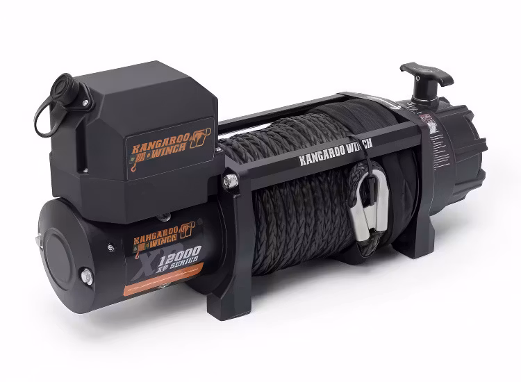 Kangaroo vinsch XP-12000 12.000 lbs syntetlina, trådlös fjärrkontroll 12V