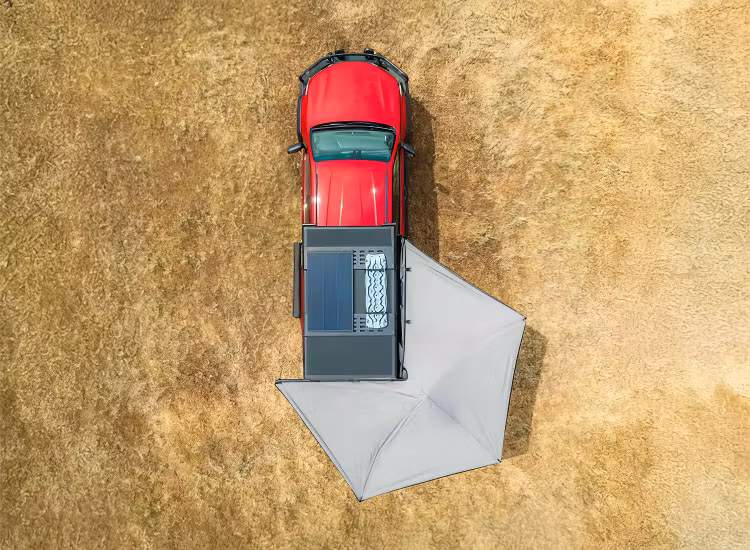 Markis fristående Ironman Deltawing 270° höger/vänster