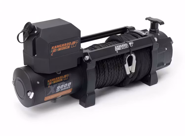 Kangaroo vinsch K9000XP 9.000 lbs syntetlina, trådlös fjärrkontroll 12V